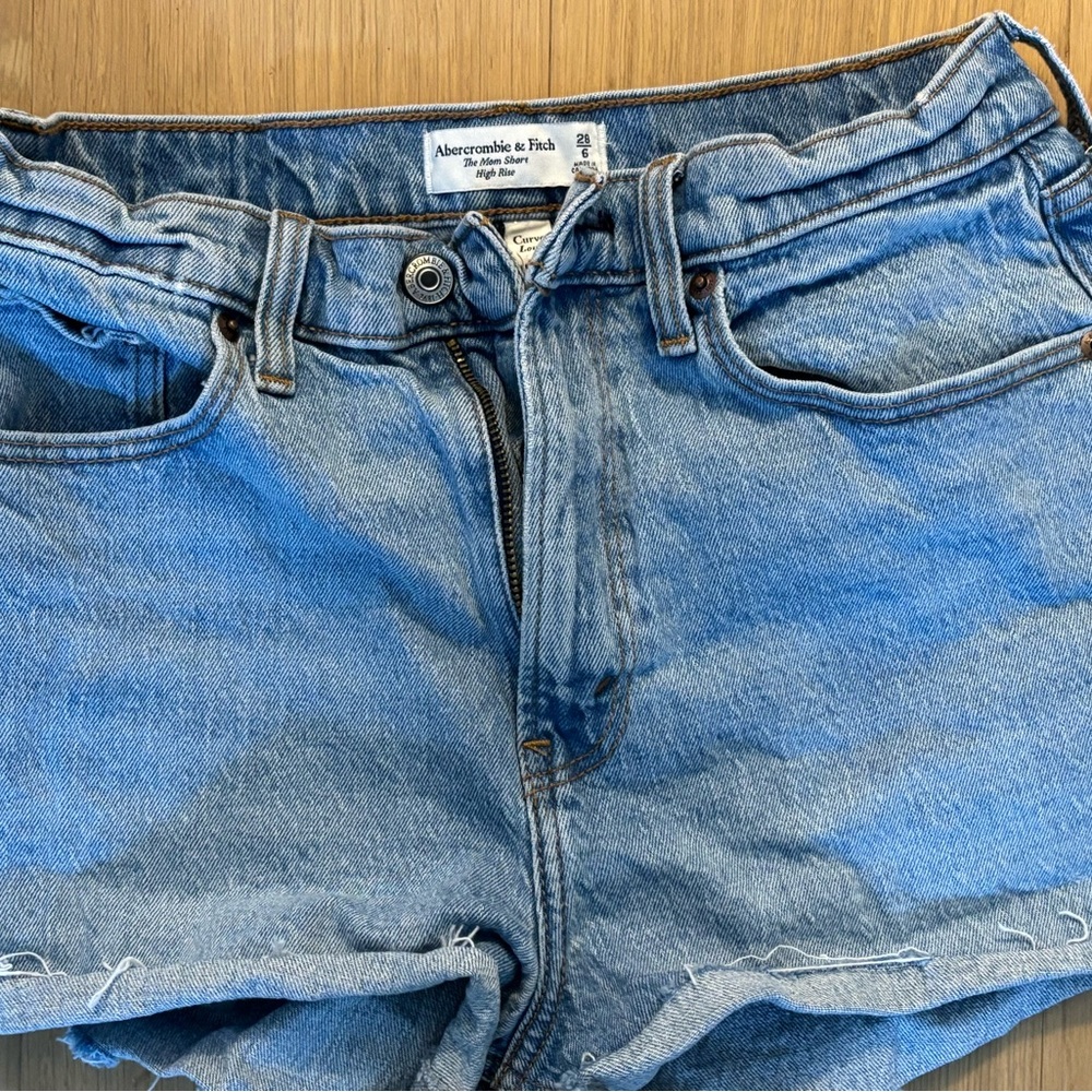 Abercrombie & Fitch Light Blue Denim Shorts